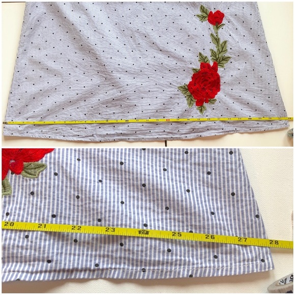 Frencesca’s Mi Ami Cold Shoulder Rose/stripe Dress - Picture 7 of 8